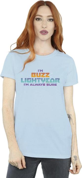 Actual product image Disney Womens/Ladies Lightyear Always Sure Text Cotton Boyfriend T-Shirt (M)