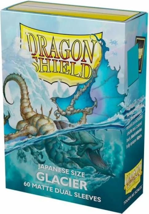 Actual product image Arcane Tinman Dragon Shield Small Sleeves - Matte Dual Glacier Miniom (60Sleeves)