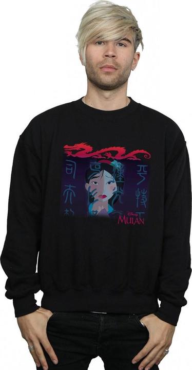 Actual product image Disney Mens Mulan Geisha Face Sweatshirt (XXL)