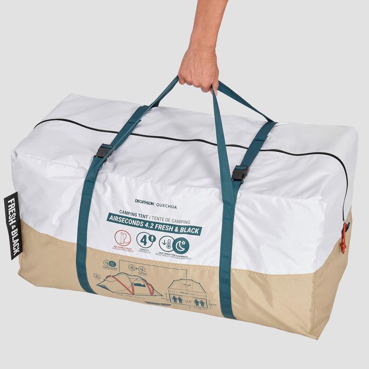 Image du produit Quechua Air Seconds Fam 4 2xl Fb (Tente gonflable, 18.50 kg, 4 personnes)