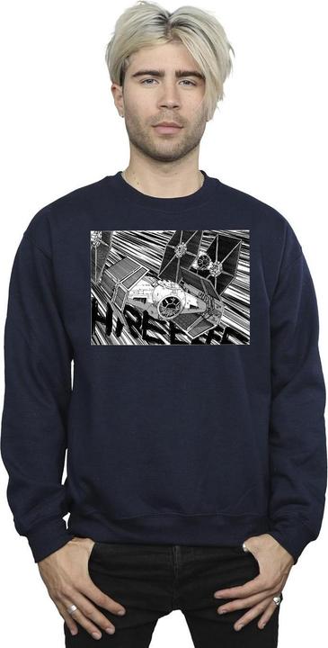 Actual product image Star Wars Mens Anime Plane Sweatshirt (S)
