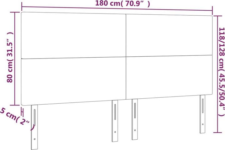 Immagine prodotto VidaXL Cain (180 x 5 x 128 cm)