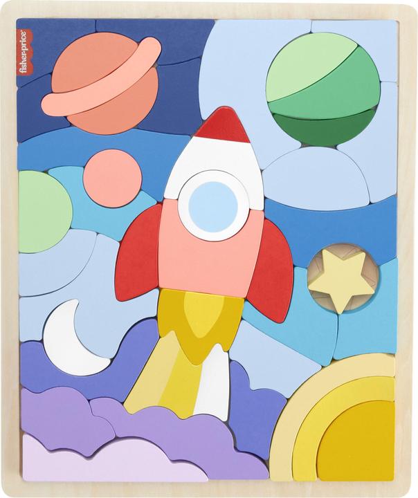 Produktbild Fisher-Price Weltraum Holz-Puzzle (42 Teile)