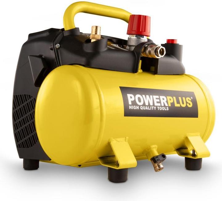Produktbild Powerplus Kompressor 1100W - 6l kein öl 1,5hp (8 Bar, 6 l)