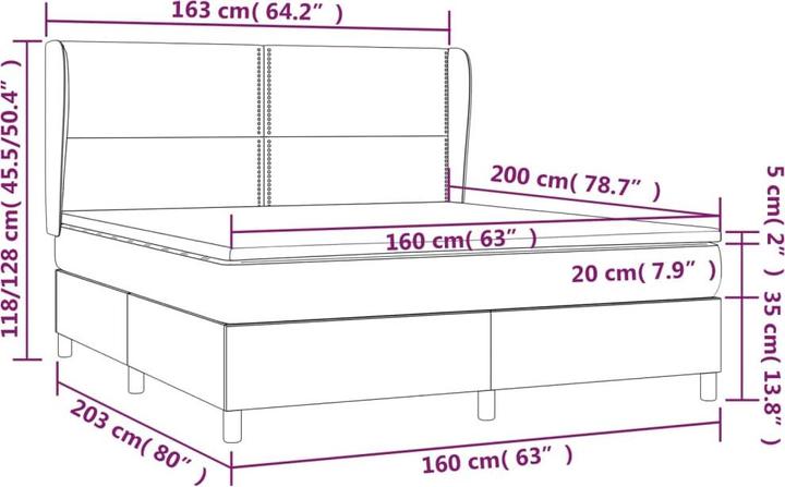 Produktbild VidaXL Denise (160 x 200 cm, 160 x 200 cm)