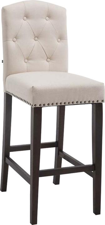 Image du produit Swisshandel24 Tabouret de bar Louise tissu antique, crème