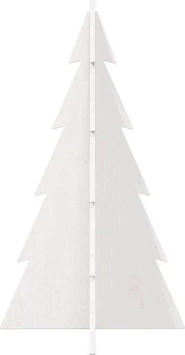 Immagine prodotto VidaXL Albero di Natale in legno Albero di Natale in legno bianco 112cm in legno massiccio di pino