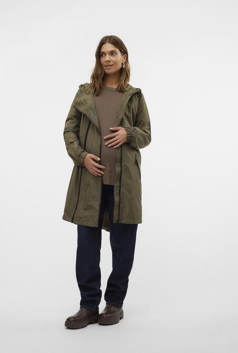 Actual product image Mamalicious Stand-up collar Elasticated cuffs Coat jacket (L)
