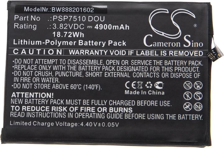 Actual product image XCell Akku für Prestigio PSP7510 Handy, Smartphone, Telefon u.a. wie PSP7510 DOU, 4900mAh (Rechargeable battery)
