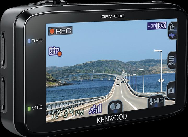 Actual product image Kenwood Corp. DRV-830 (Accelerometer, GPS receiver, WQHD)