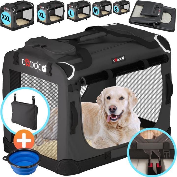 Produktbild Cadoca Hundetransportbox (Hund, Atmungsaktiv, Faltbar)