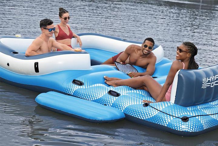 Actual product image Bestway Hydro Force Tropical Breeze 6-Person Inflatable Party Island 3.73 m
