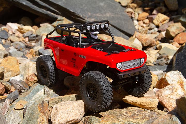 Immagine prodotto Axial SCX24 Catenaccio Elettrico Spazzolato 4WD 1:24 RTR rosso (RTR pronto all'uso)