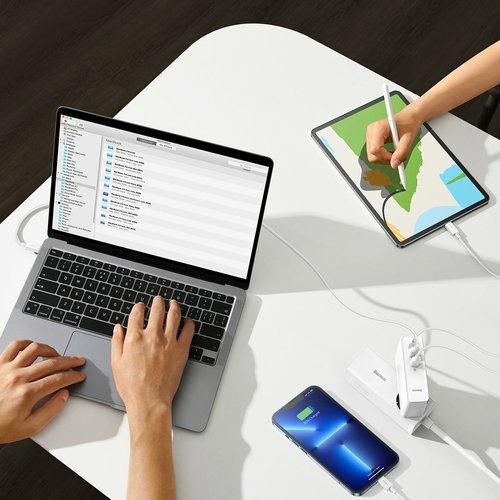 Productafbeelding Baseus GaN5 Pro Snellader 2C+U 140W EU Wit (140 W)