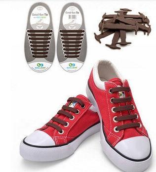 Hermex Elastische Schnürsenkel Schuhband Sneaker Lauf Sportliche BRAUN