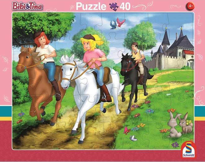 Image du produit Schmidt Spiele Schmidt Puzzle cadre 2 pièces 24/40T Bibi + Tina (40 pièces)