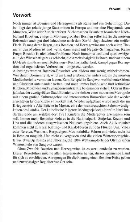 Nährwerte und Zutaten Reiseführer Bosnien und Herzegowina (Deutsch, Matthias Jacob, Marko Plesnik, 2024)