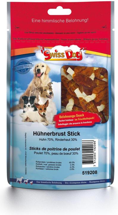Image du produit SwissDog Bâtonnet de poitrine de poulet (Adulte, 1 pcs, 130 g)