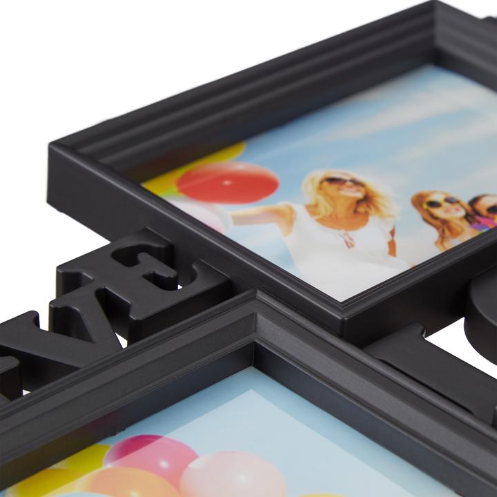 Image du produit Relaxdays Cadre photos Live Love Laugh (10 x 15 cm, 10 x 10 cm, 18 x 13 cm)