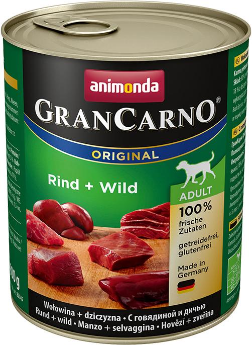 Produktbild animonda GranCarno Original Adult Rind + Wild (Adult, 1 Stk., 800 g)