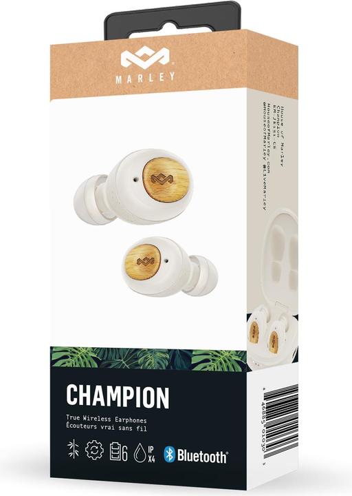 Actual product image House of Marley Bluetooth Headphones Champion Ear Buds Cream (8 h, Wireless)