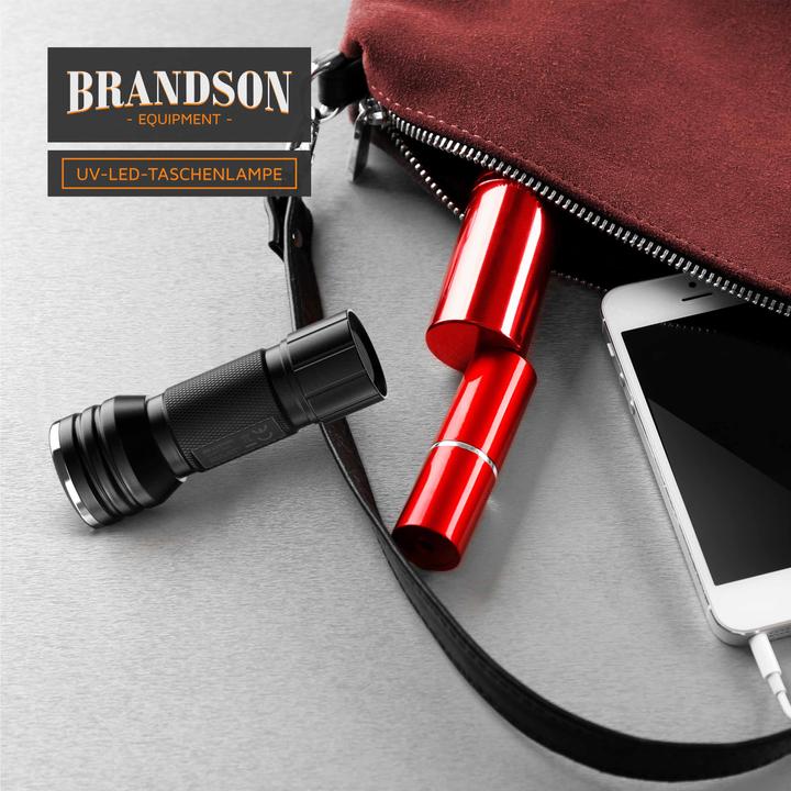 Image du produit Brandson Lampe de poche UV LED (10 cm)