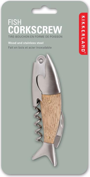 Productafbeelding Kikkerland Fish Corkscrew (Kelnermes)