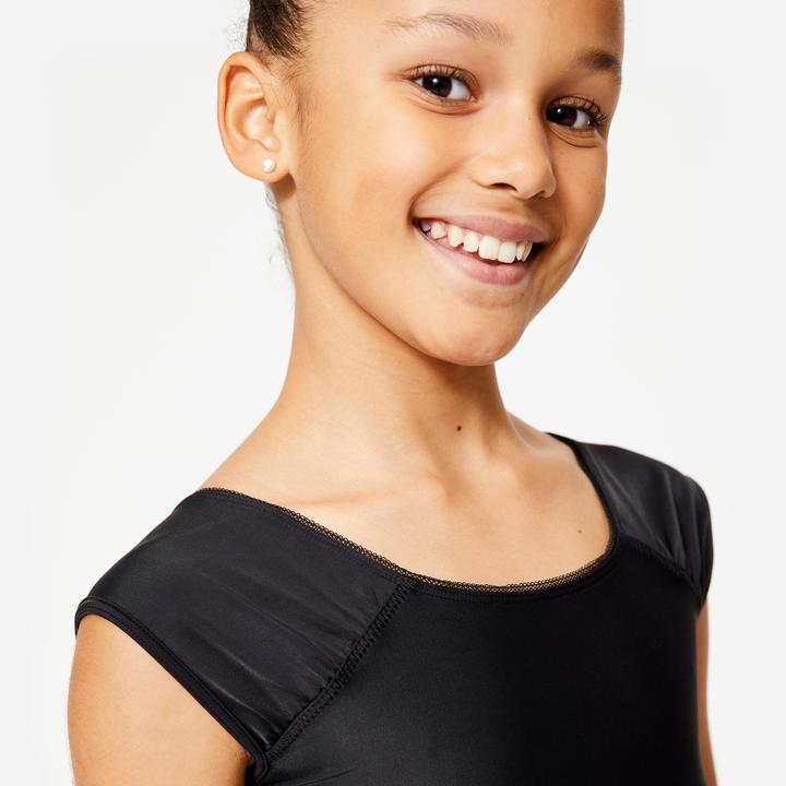 Produktbild Starever Tanzbody kurzarm Mädchen schwarz (8, 9, 10)