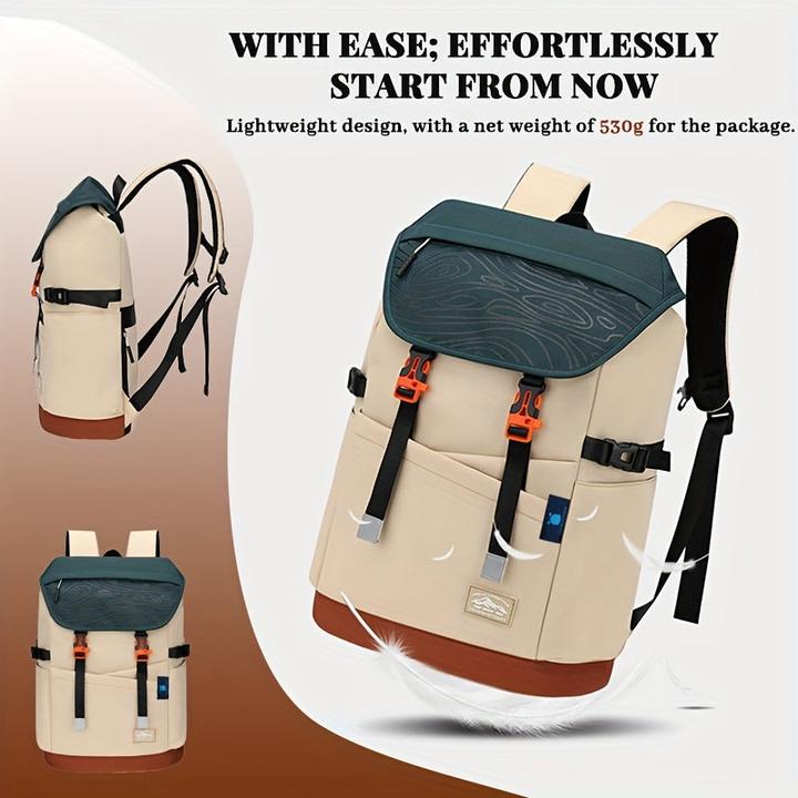 Immagine prodotto Only-Bags.Store Nylon Casual Travel Backpack - leicht, faltbar, mit verstellbaren Trägern, Reissverschluss