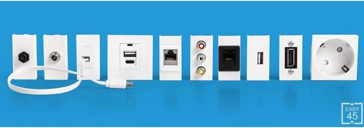 Image du produit Delock Adaptateur Easy45 4K60Hz HDMI-A - HDMI-A/prise d'alimentation (0.23 m, HDMI)