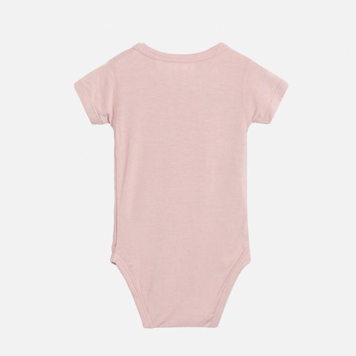 Hust and Claire Bambus Body Bue Kurzarm Rosa