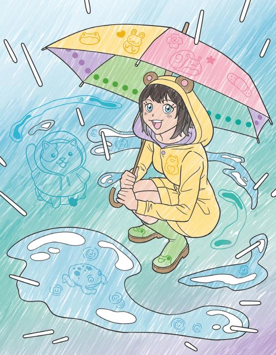 Actual product image Manga colouring book with magic pages. A great gift for fans!