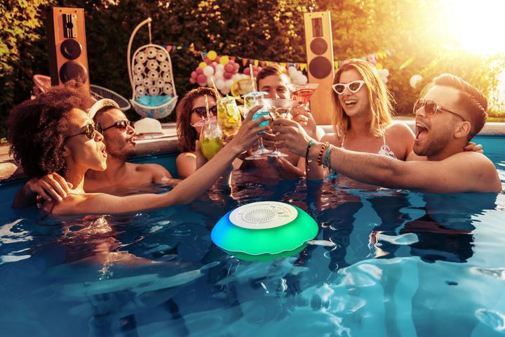 Immagine prodotto Cellularline Altoparlante Bluetooth Acqua Galleggiante Bianco (3 h, Batteria ricaricabile)