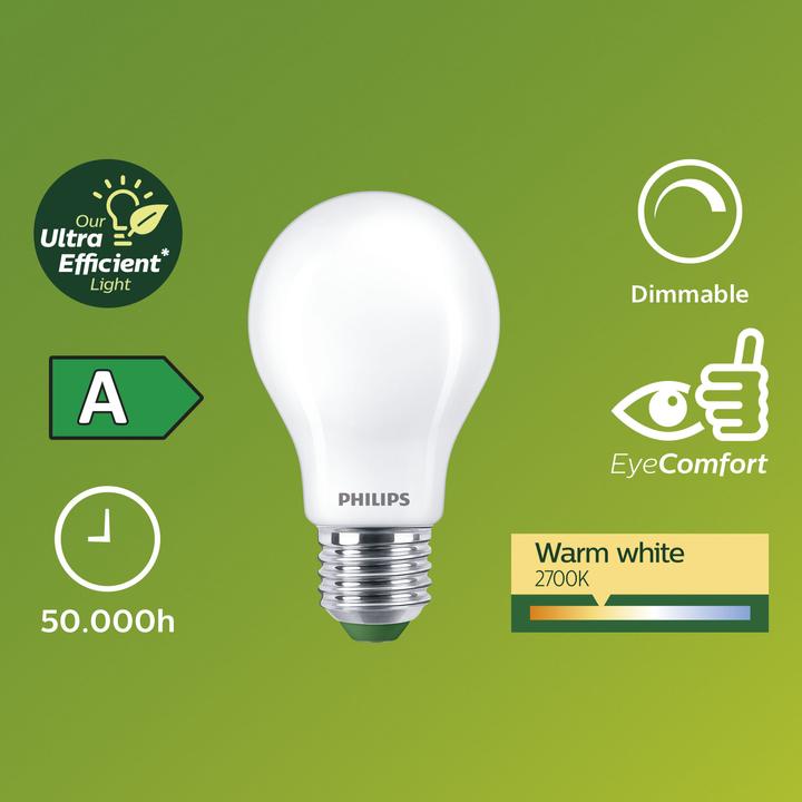 Productafbeelding Philips Ultra Efficient (E27, 4 W, 840 lm, 1 x, A)