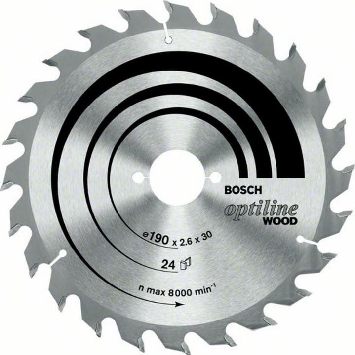Actual product image Bosch Professional Zubehör PRO Wood circular saw blade, 190 x 2 x 30 mm