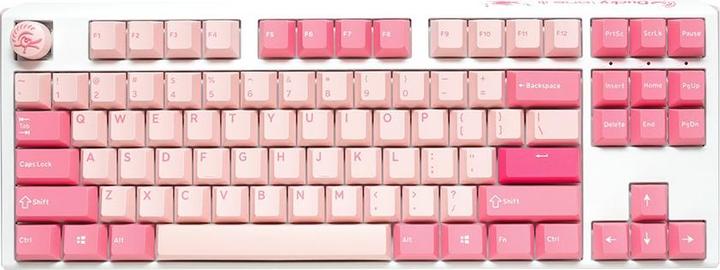 Actual product image Ducky One 3 Gossamer TKL Pink Gaming Keyboard - MX-Brown (US) (US, Cable)