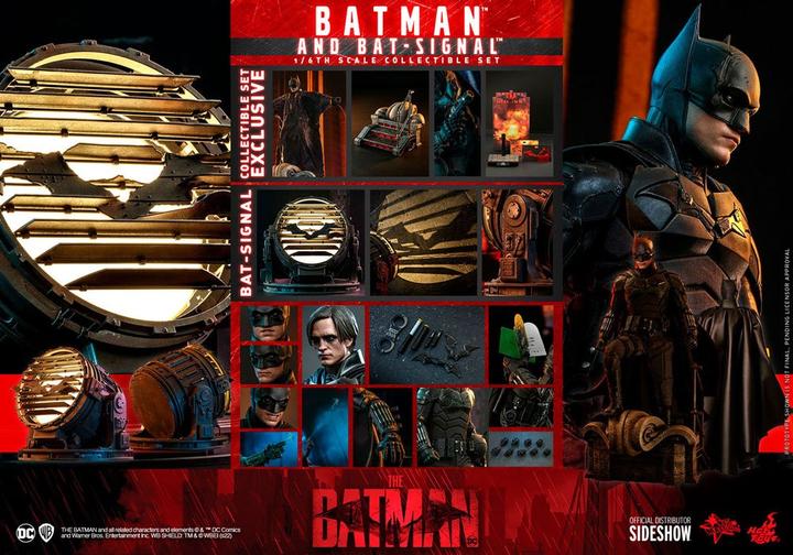 Image du produit Hot Toys The Batman figurine Movie Masterpiece 1/6 Batman with Bat-Signal 31 cm
