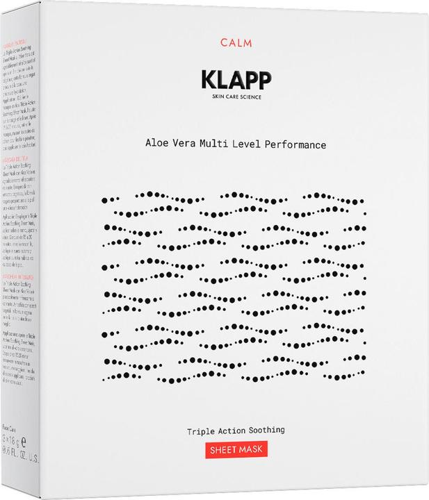 Immagine prodotto Klapp Aloe Vera Multi Level Performance Maschera lenitiva a tripla azione