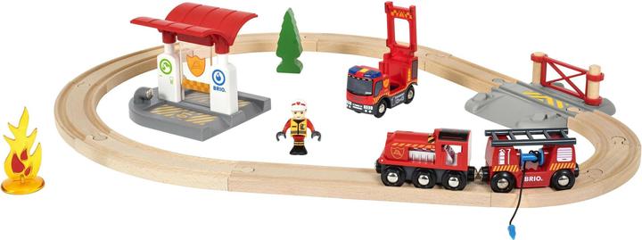 Actual product image Brio Railway fire brigade set