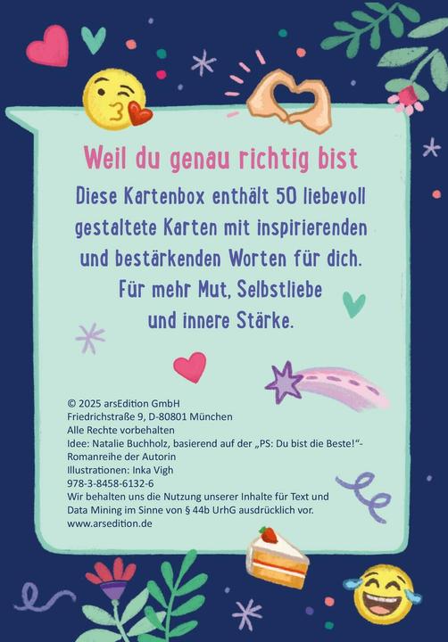 Produktbild Du bist genau richtig! – 50 Karten für dich (Deutsch, Natalie Buchholz, Inka Vigh, 2025)