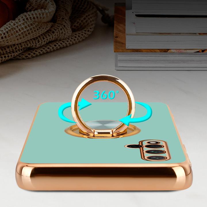 Produktbild Cadorabo Hülle für Honor 20 / 20S / Huawei NOVA 5T im TPU mit Kameraschutz und Ring LM089 Style (LG K20, TCL 20S, Huawei Nova 5T)