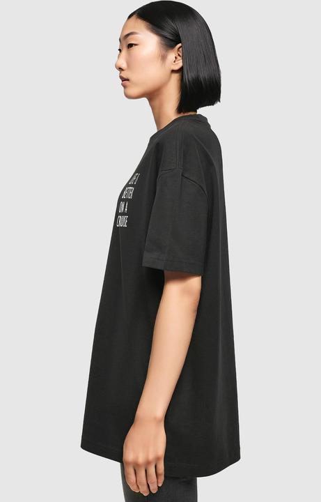 Actual product image Merchcode Ladies Life Is Better Oversized Boyfriend Tee - 119547 (4XL)