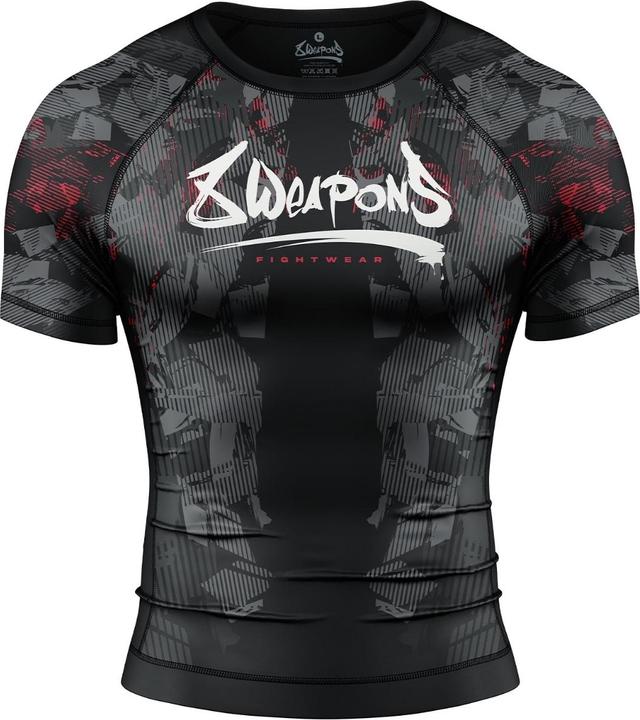 8Weapons 8 WEAPONS Rashguard, S/S, Hit 2.0, black-red, L (L)
