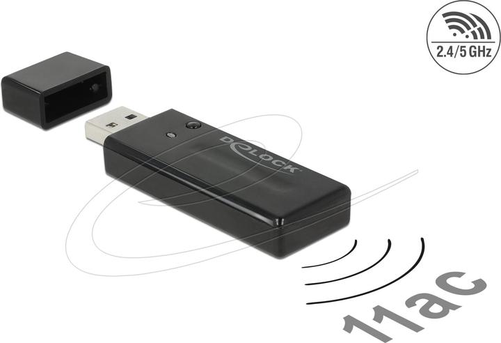 Actual product image Delock USB3.0 Dual Band WLAN ac/a/b/g/n Stick (USB)