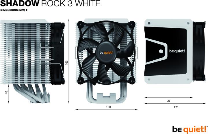 Produktbild be quiet! Shadow Rock 3 (163 mm)