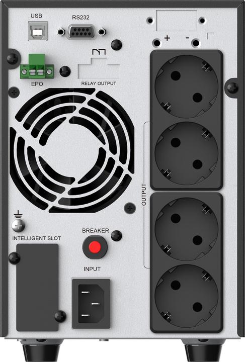 Actual product image Conceptronic ZEUS UPS 2000VA Online UPS,IEC EPO Port (2000 VA, 1800 W, Online double converter UPS)