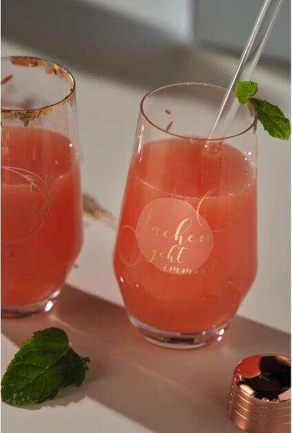 Produktbild Leonardo Longdrinkglas Presente Lachen 365 ml, 2 Stück, Transparent (3 dl, 4 x, Longdrinkgläser)