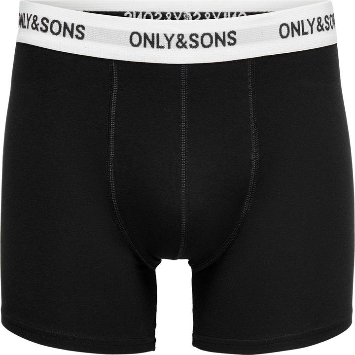 Actual product image Only & Sons Onsfitz Solid Black Boxer 3pack Noos (XXL)