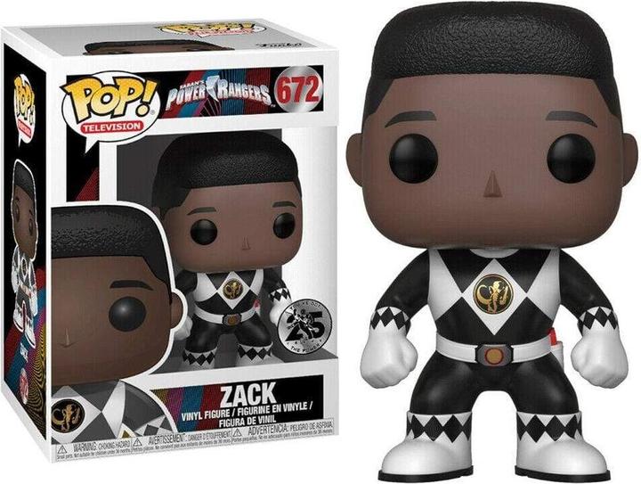 Actual product image Funko Pop! Power Rangers S7 - Zack BK Ranger(672)