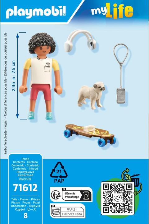 Produktbild Playmobil Junge mit Hund (71612, Playmobil My Life)